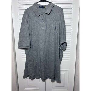 Ralph Lauren Polo Shirt Mens XLT Tall Gray Short Sleeve Classic